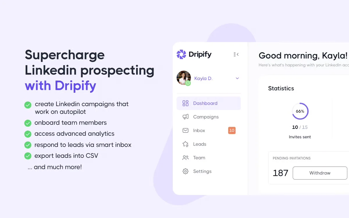 Dripify LinkedIn automation tool